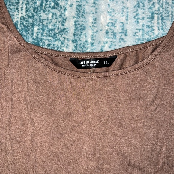 BROWN LONG BODYCON MAXI DRESS - Picture 5 of 5